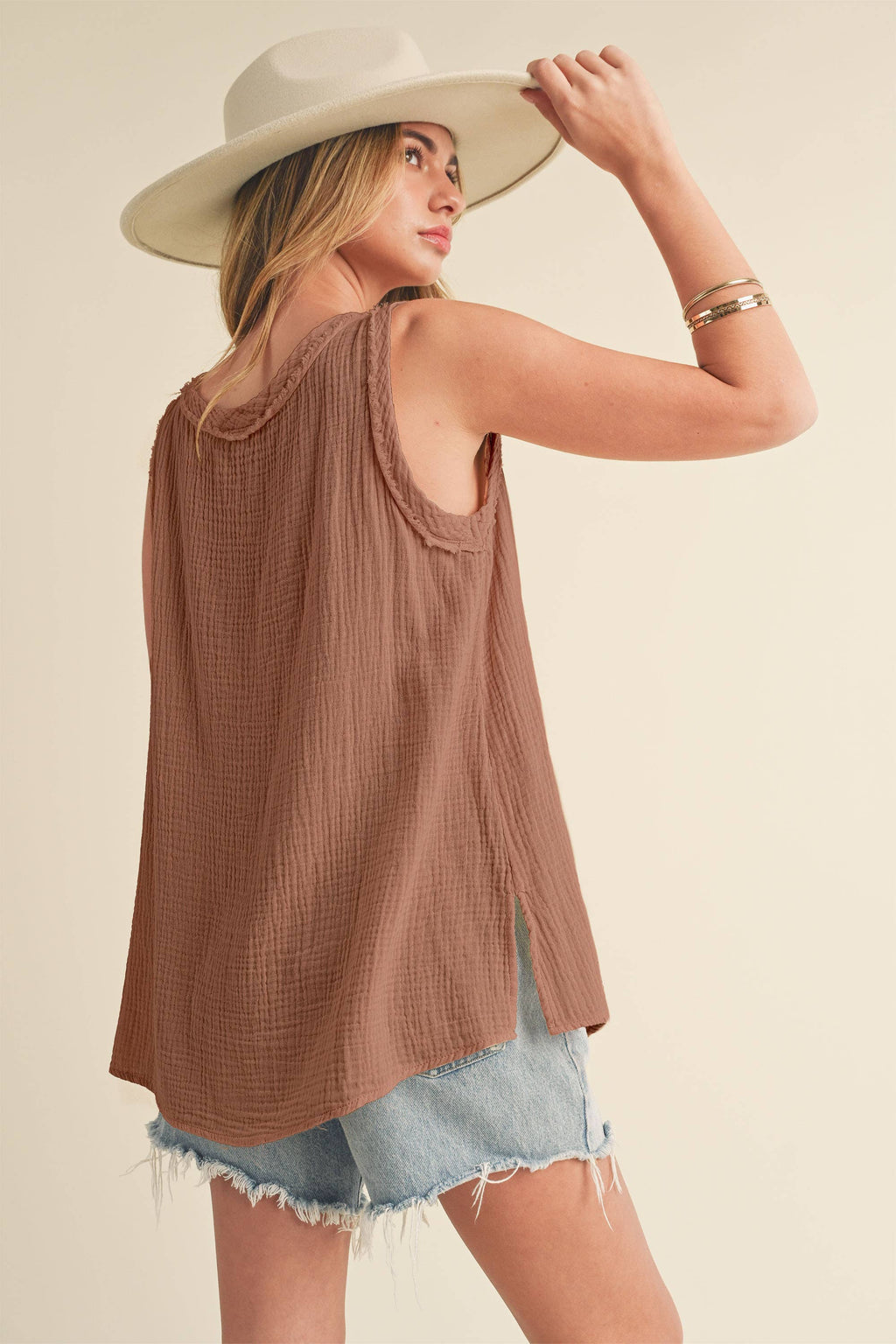 Nasia Top in Terracotta