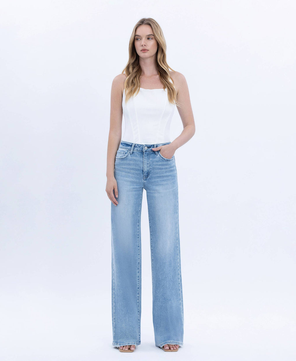 Sloane High Rise Wide Leg Jeans