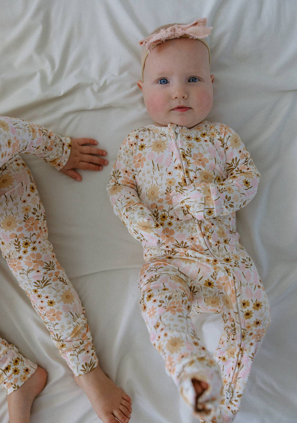Flower Fields Zip Pajamas