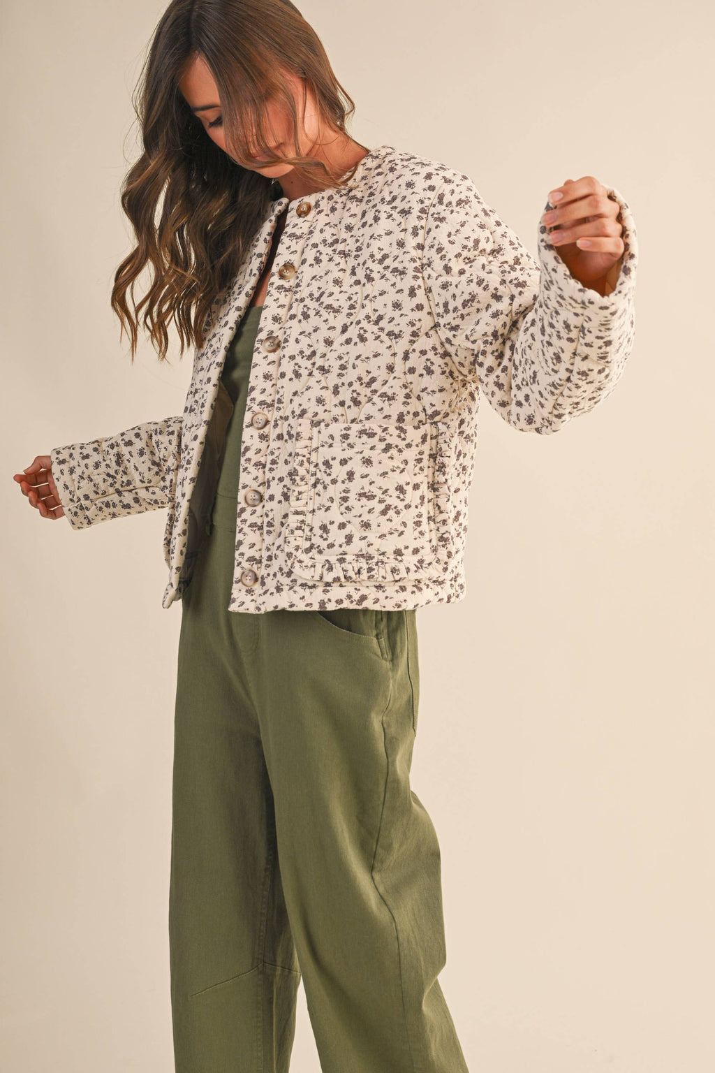 Ditsy Bloom Quilted Jacket