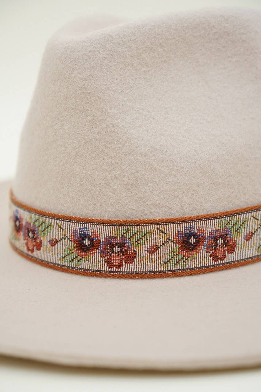 Ronan Floral Banded Rancher Hat