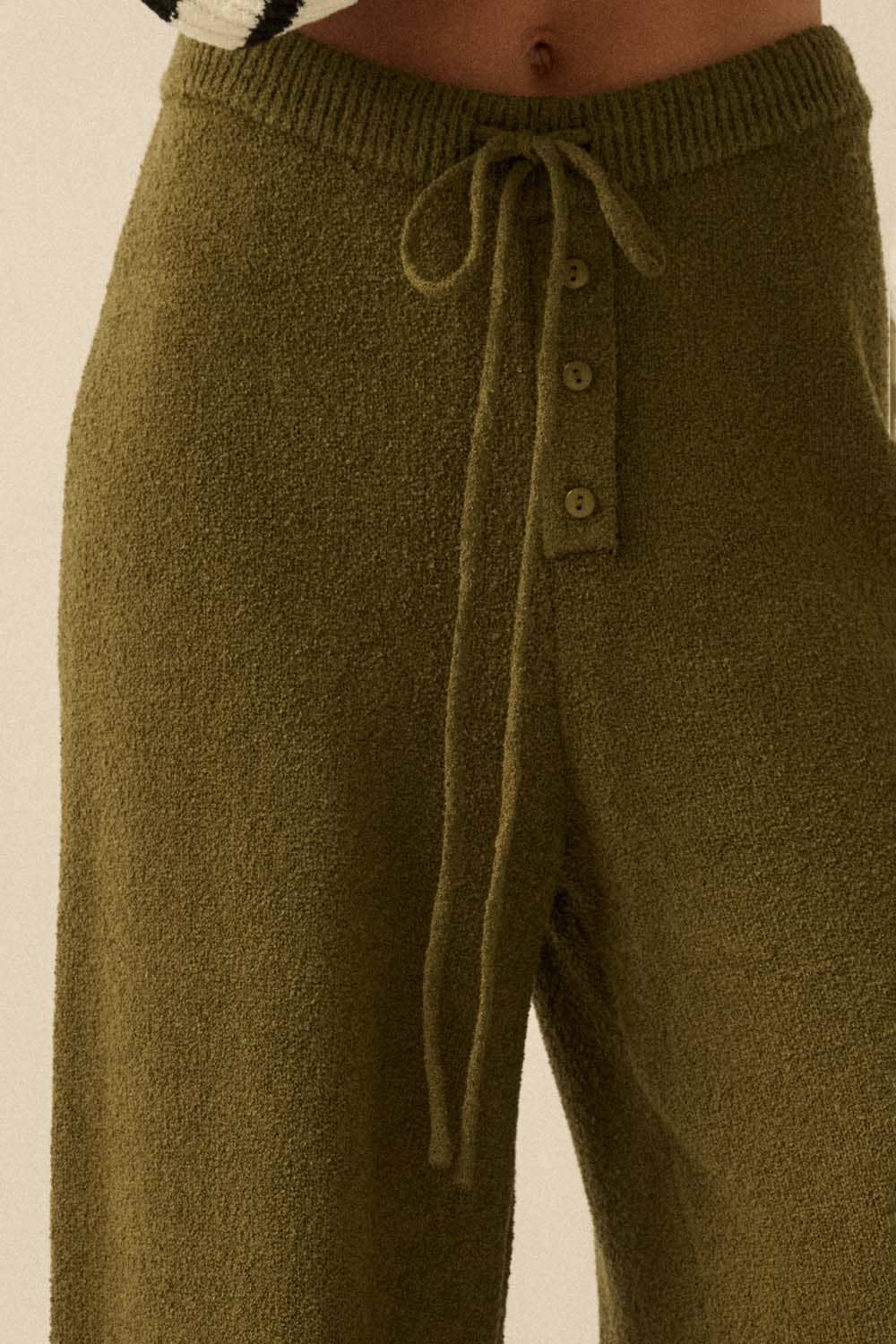 Janie Olive Knit Pants