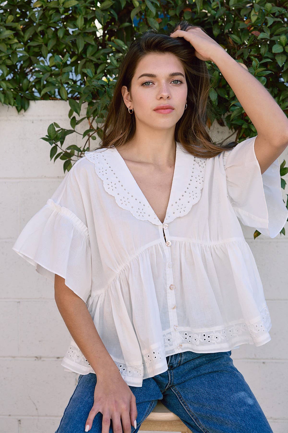 Freya Airy Collar Blouse
