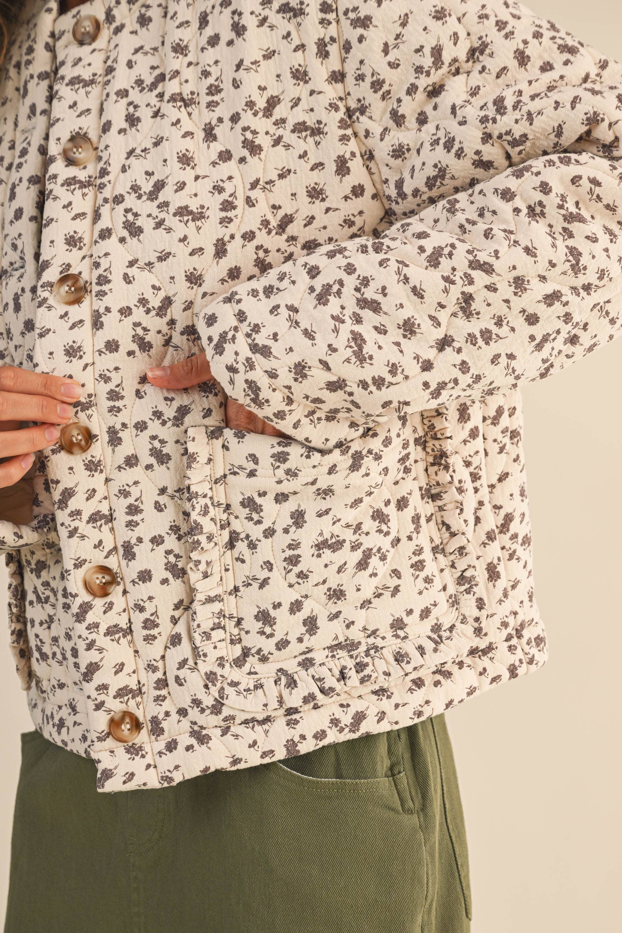 Ditsy Bloom Quilted Jacket