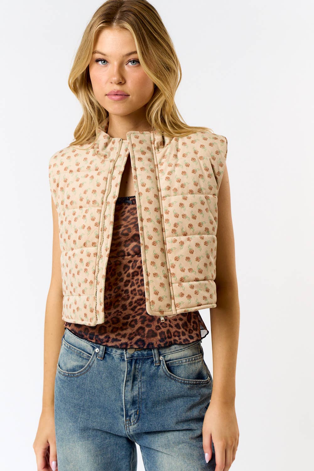 Claire Corduroy Puffer Vest