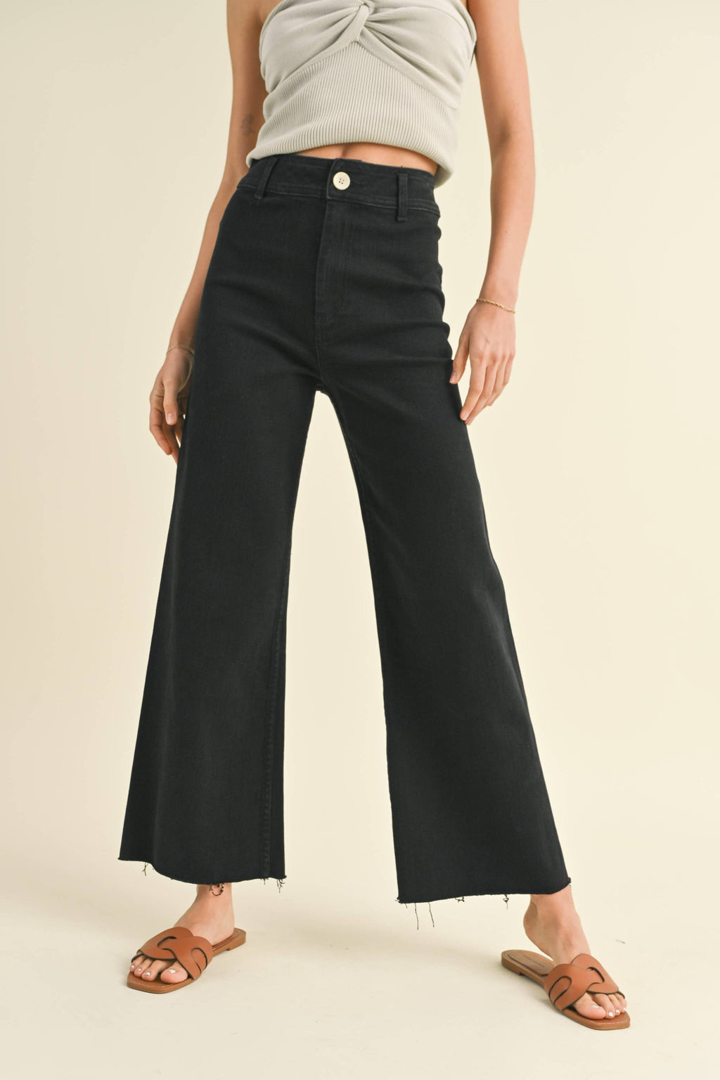 Ren Wide Leg Jeans in Black