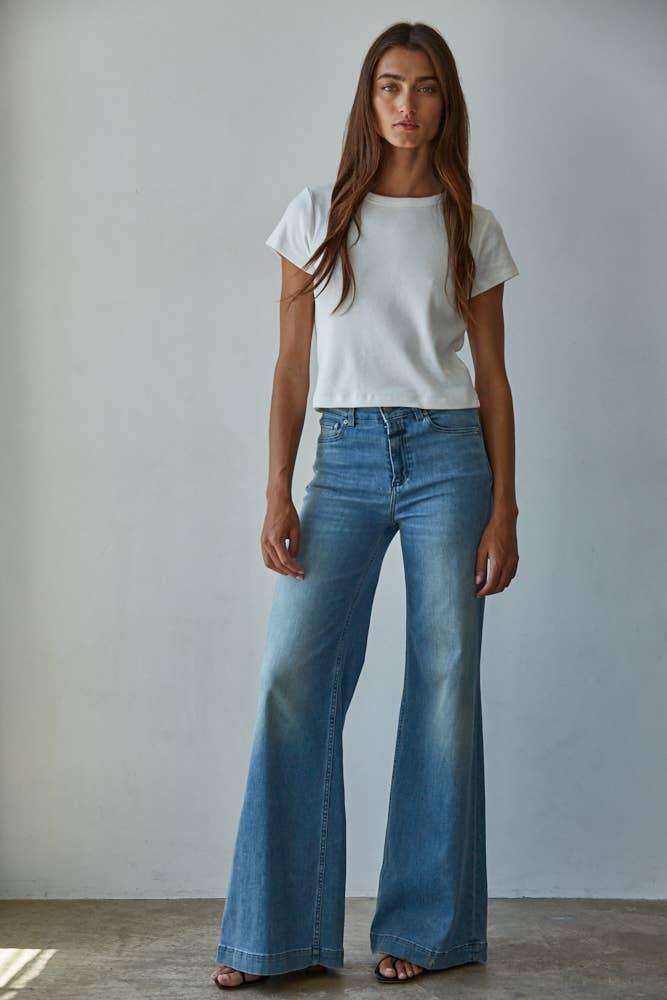 Kirst Cotton Short Sleeve Crop Top
