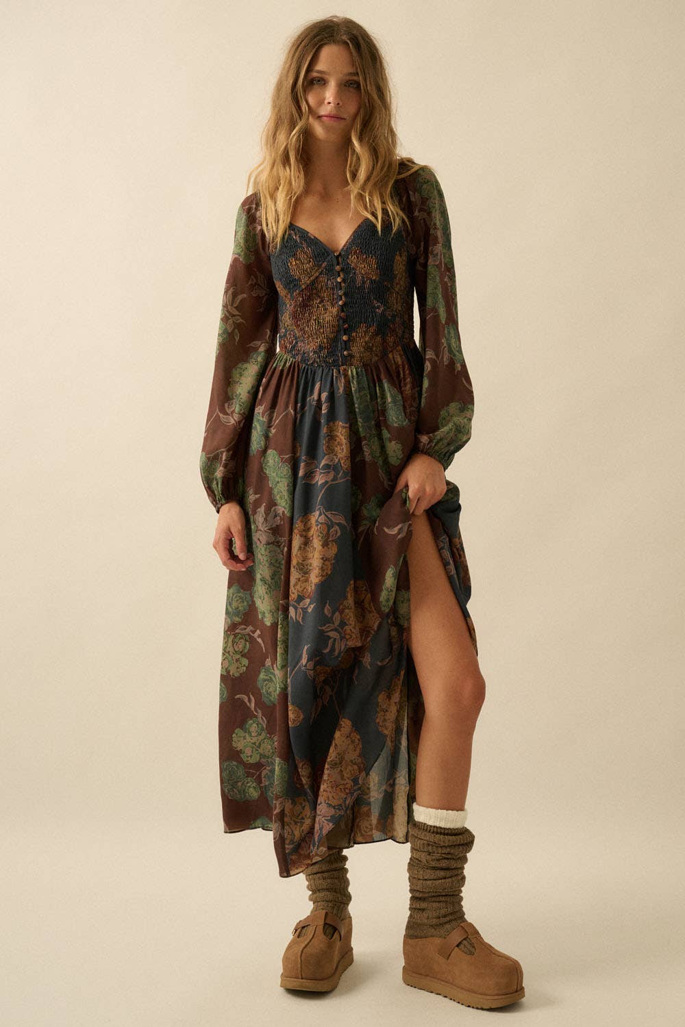 Floral Haven Sweetheart Dress