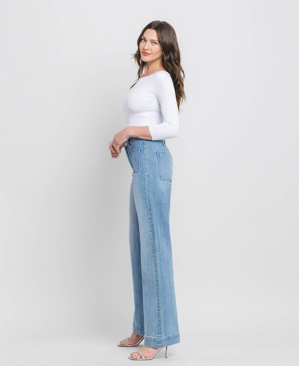90s Vintage Super High Rise Flare Jeans