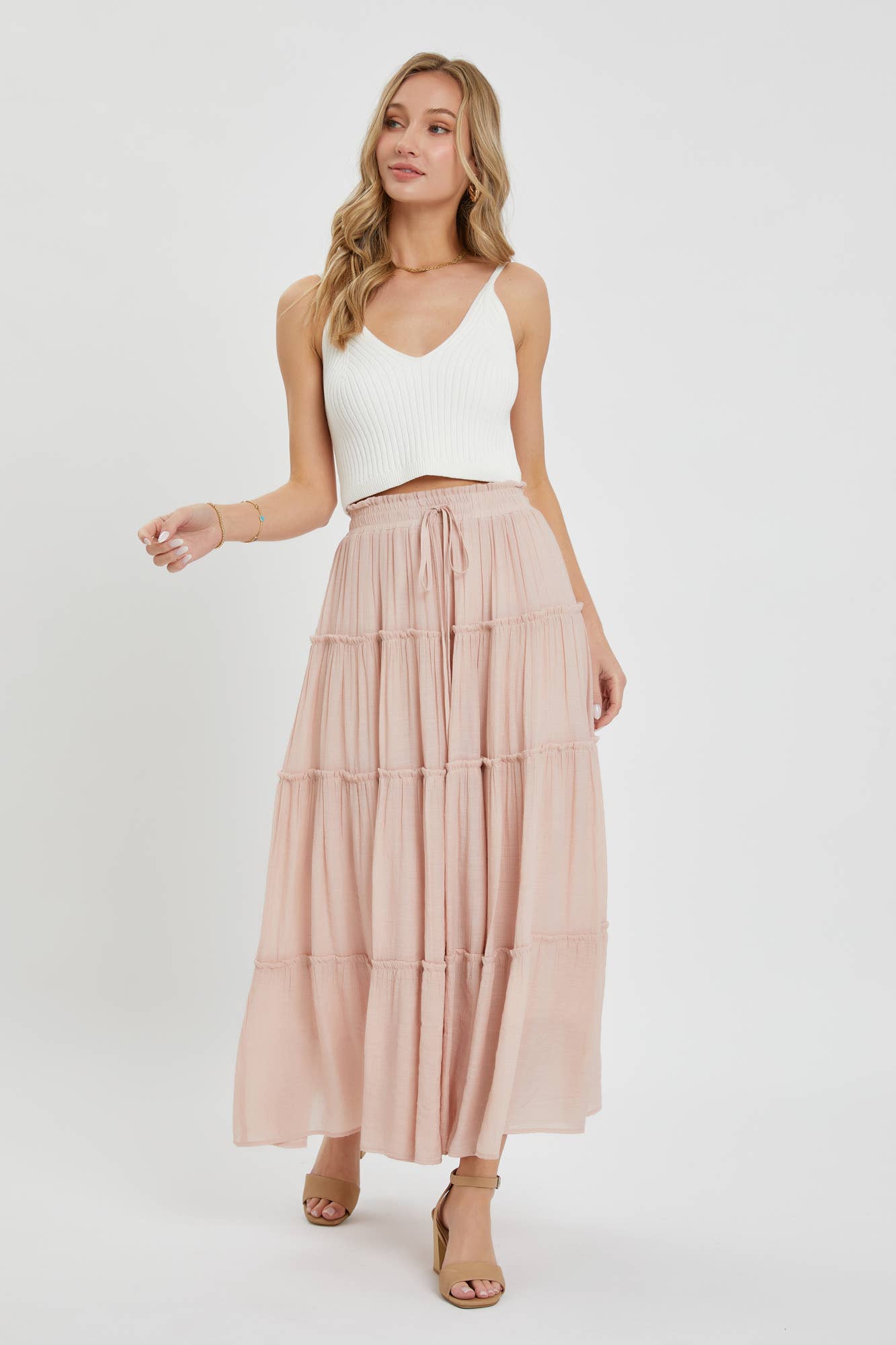 Lainey Skirt in Blush