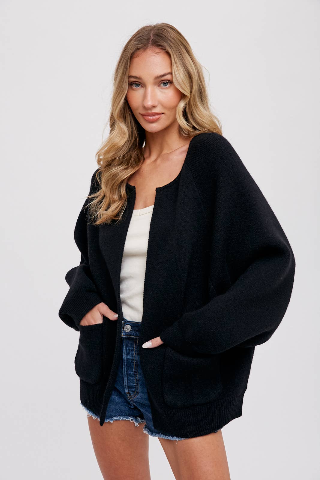 Elyse Knit Jacket in Beige