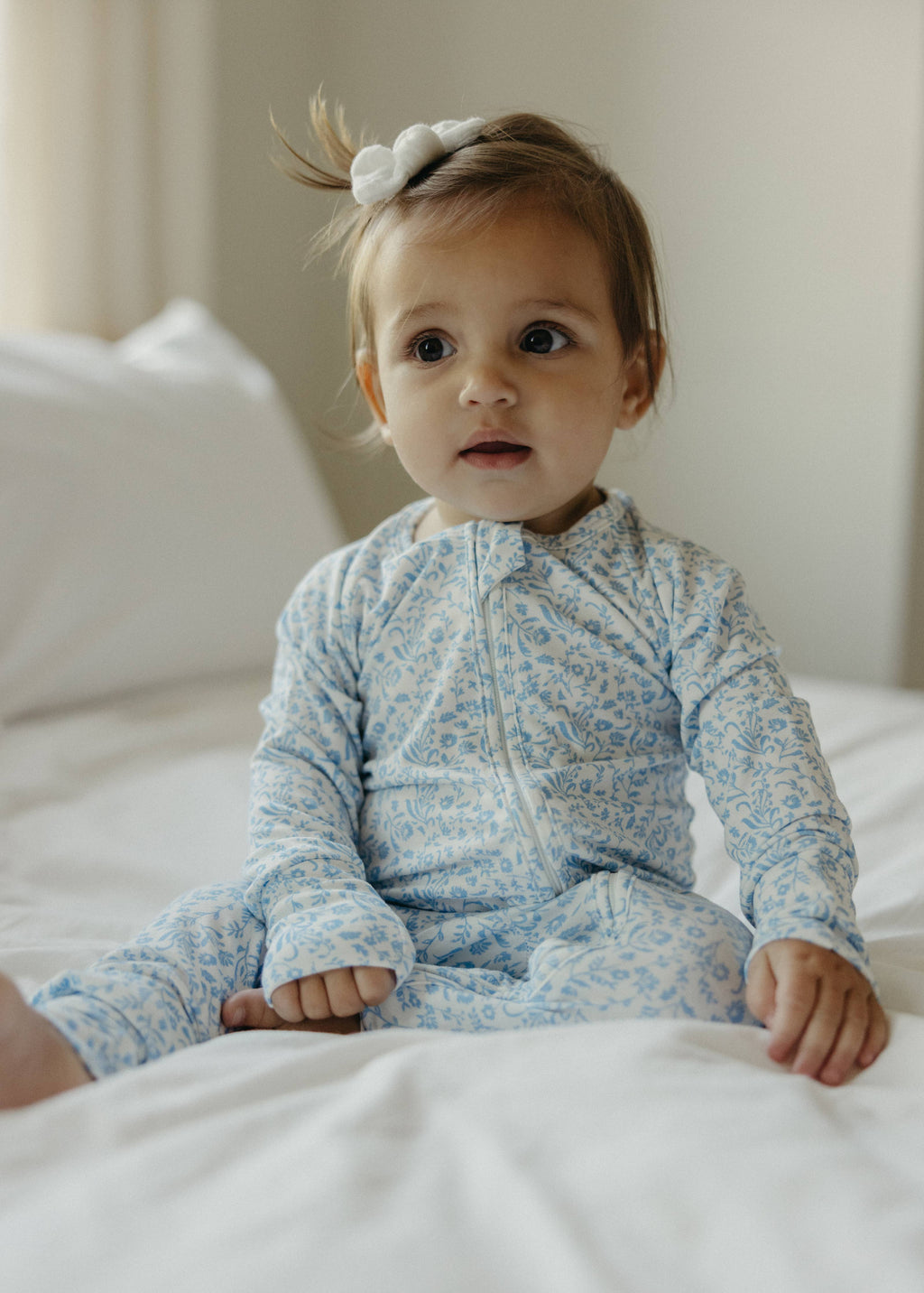 Swedish Floral Zip Pajamas