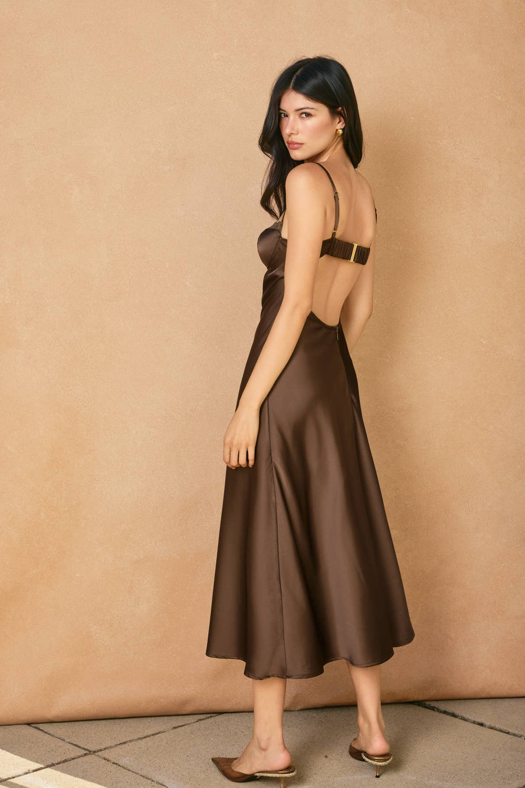 Kylie Lace Trim Slip Dress