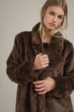 Chocolate Mocha Faux Fur Jacket