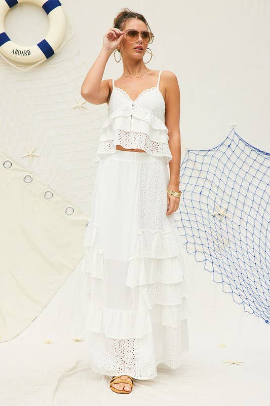 Court Eyelet Cami Top