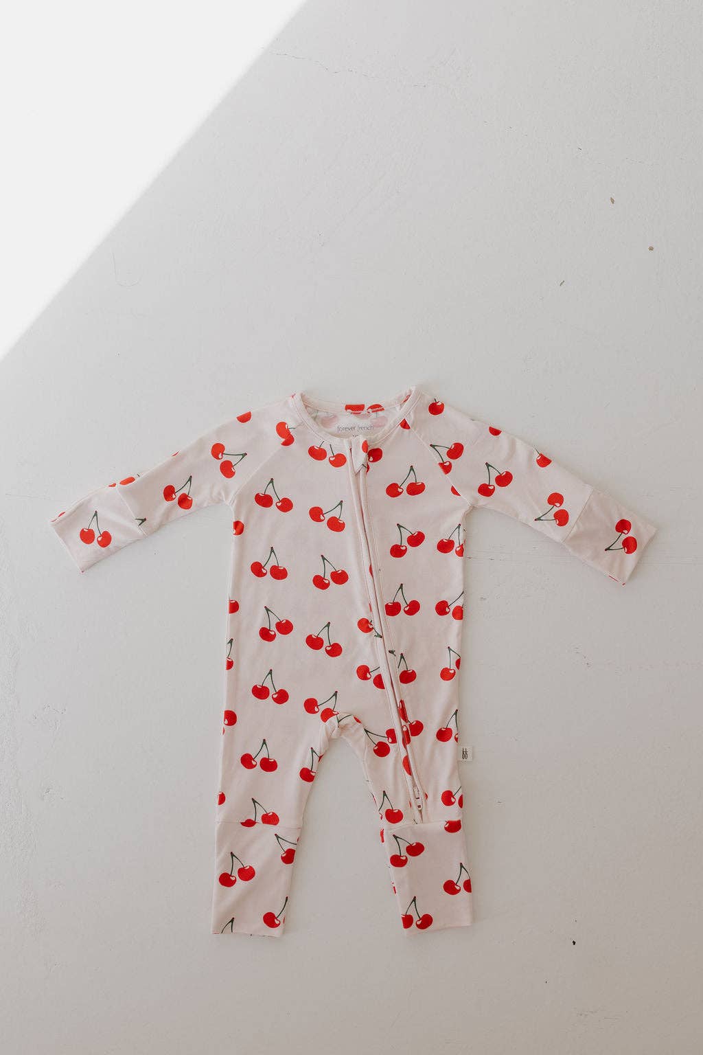 Cherry Orchard Baby Zip Pajamas