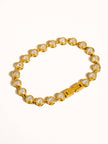 Amity Gold Round Rhinestone Bracelet