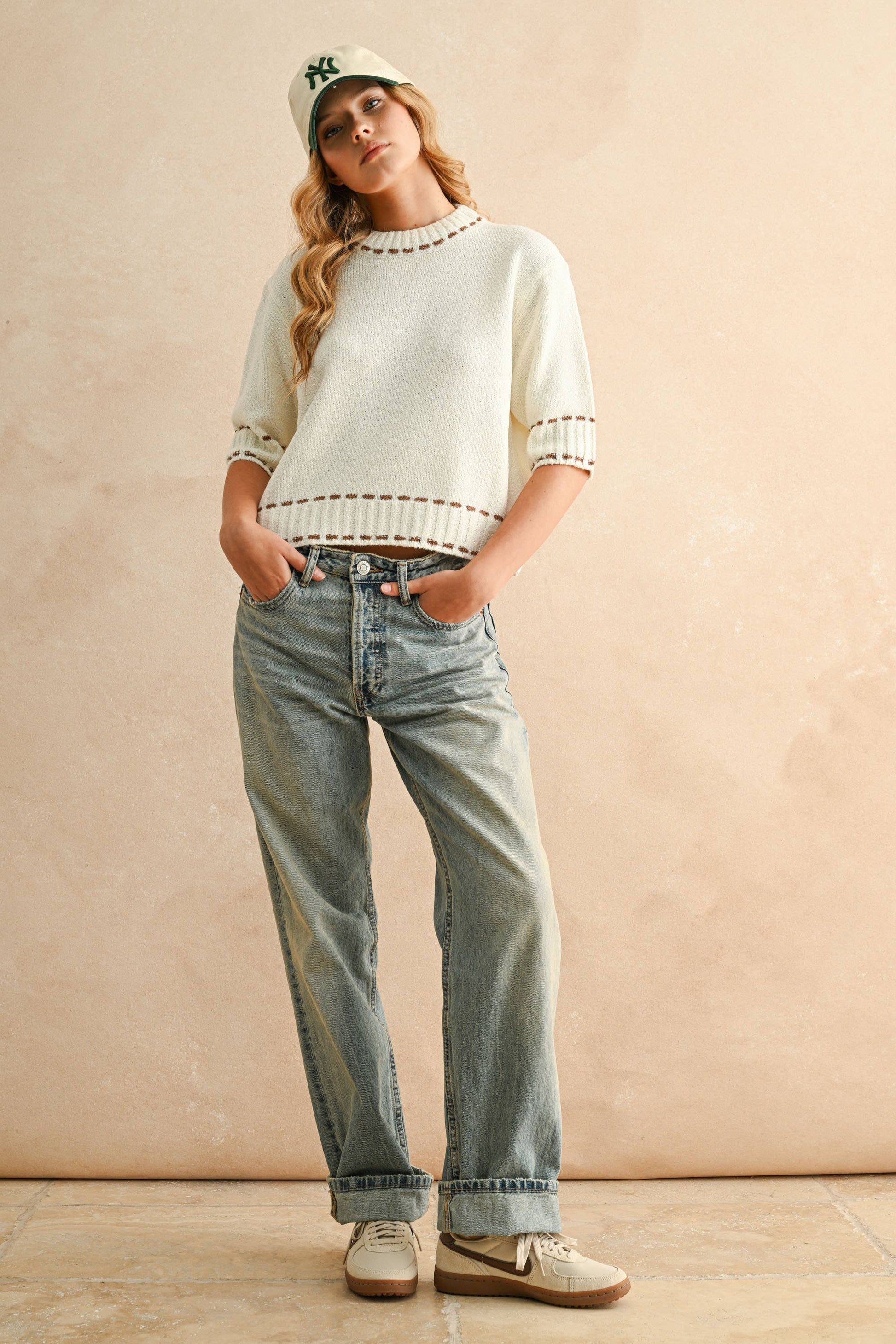 Molly Stitch Detail Top