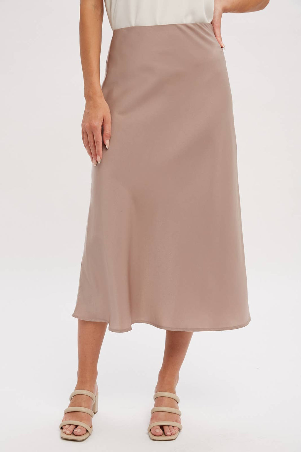 Miley Satin Midi Skirt