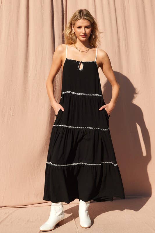 Ashley Linen Maxi Dress