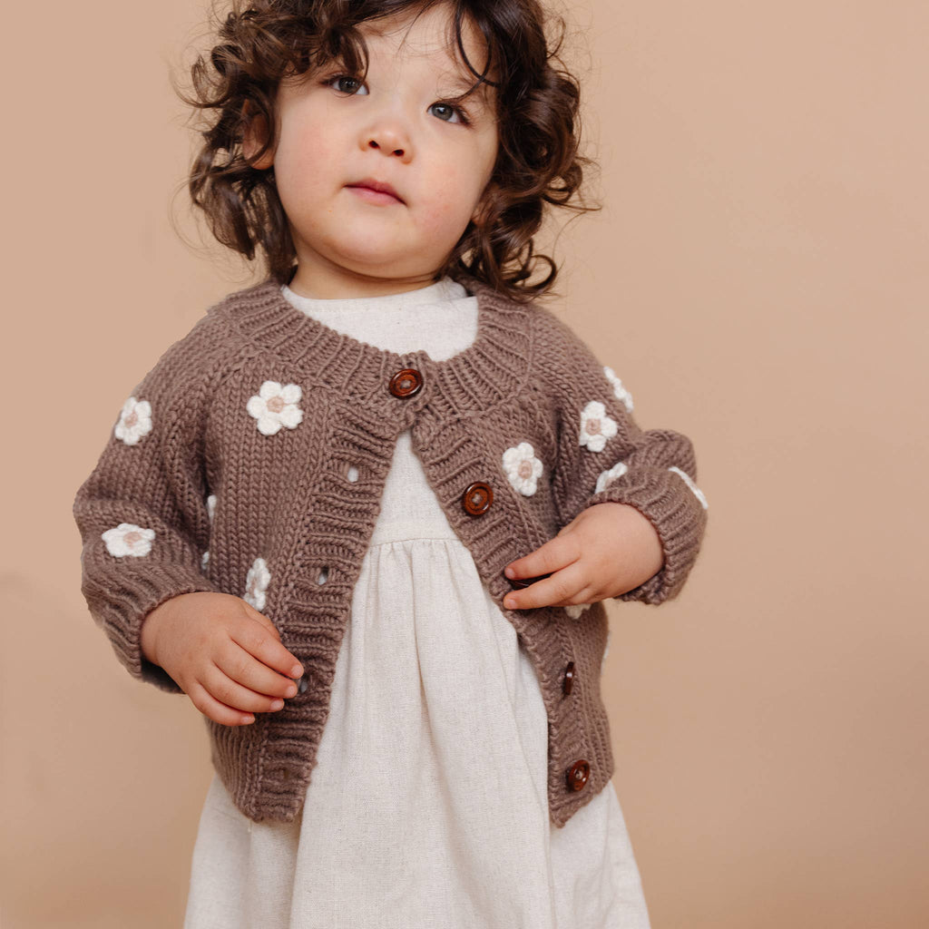 Flower Fields Baby Cardigan