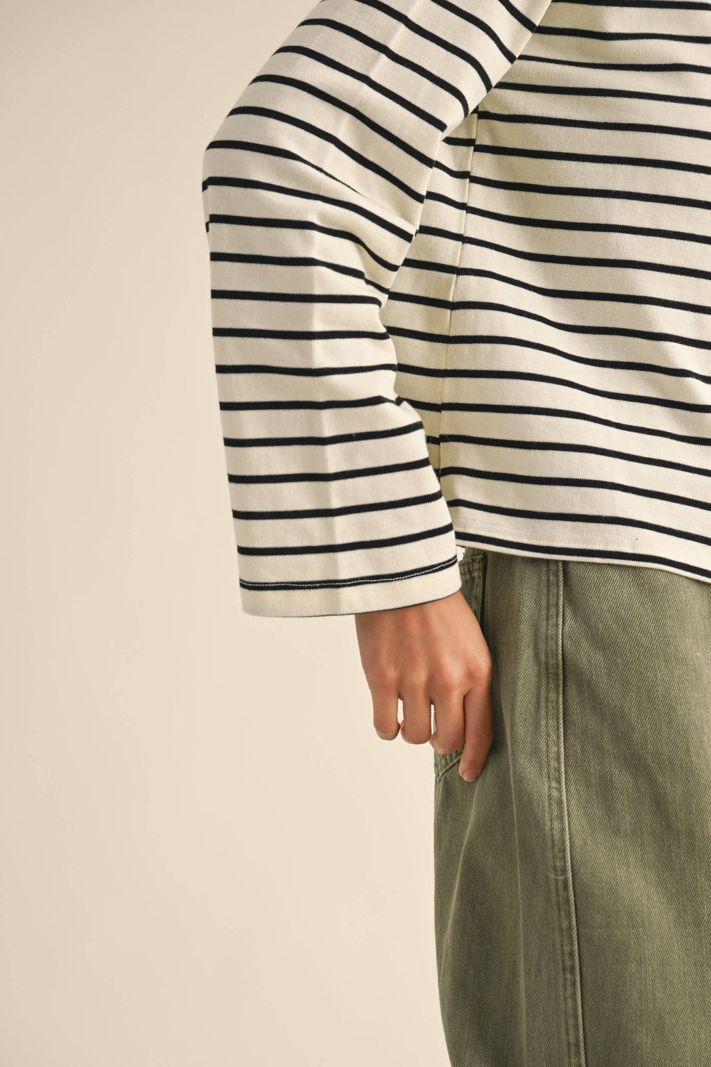 Tyler Striped Long Sleeve Top