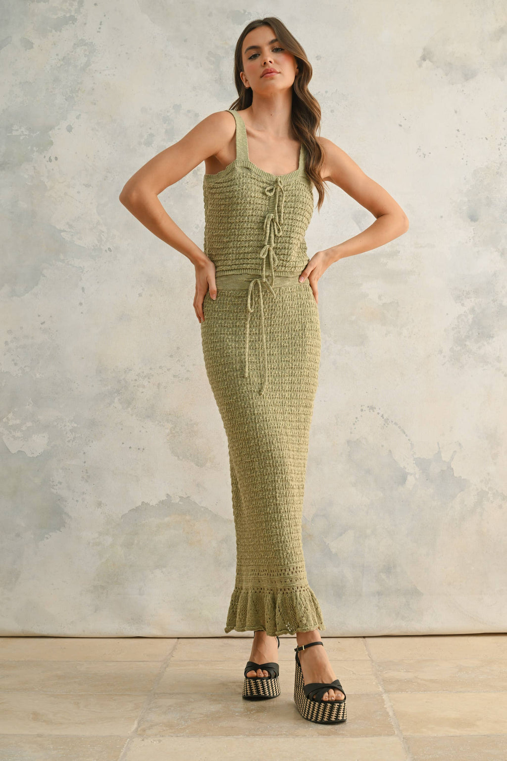 Easton Crochet Knit Skirt