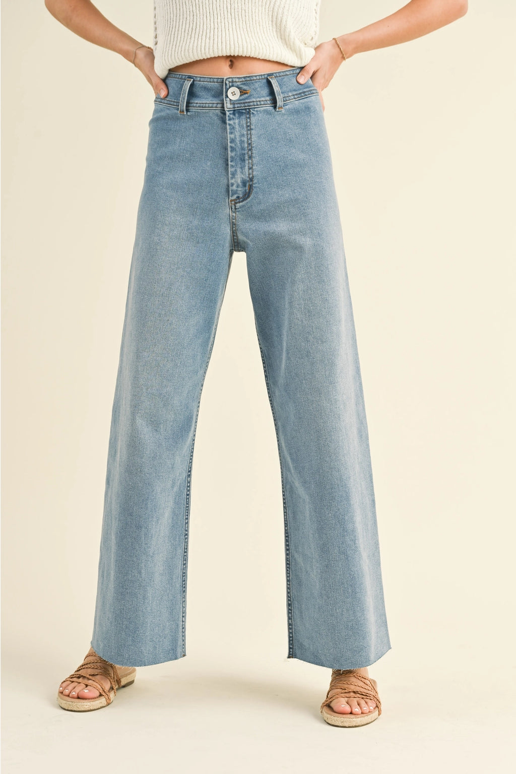 Ren Wide Leg Jeans in Denim