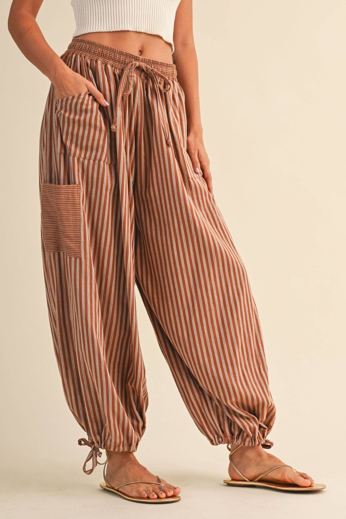 Dune Stripe Harem Pant