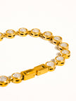 Amity Gold Round Rhinestone Bracelet
