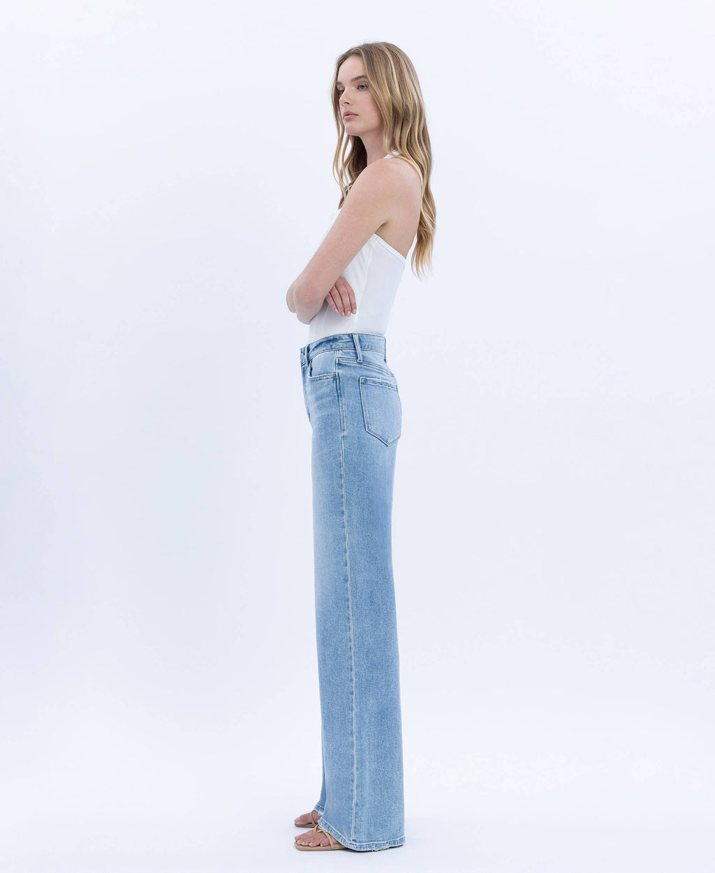 Sloane High Rise Wide Leg Jeans