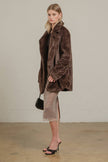 Chocolate Mocha Faux Fur Jacket