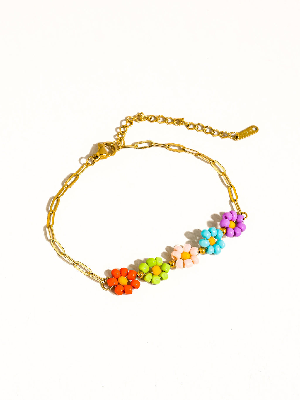 Leia Beaded Daisy Chain Bracelet
