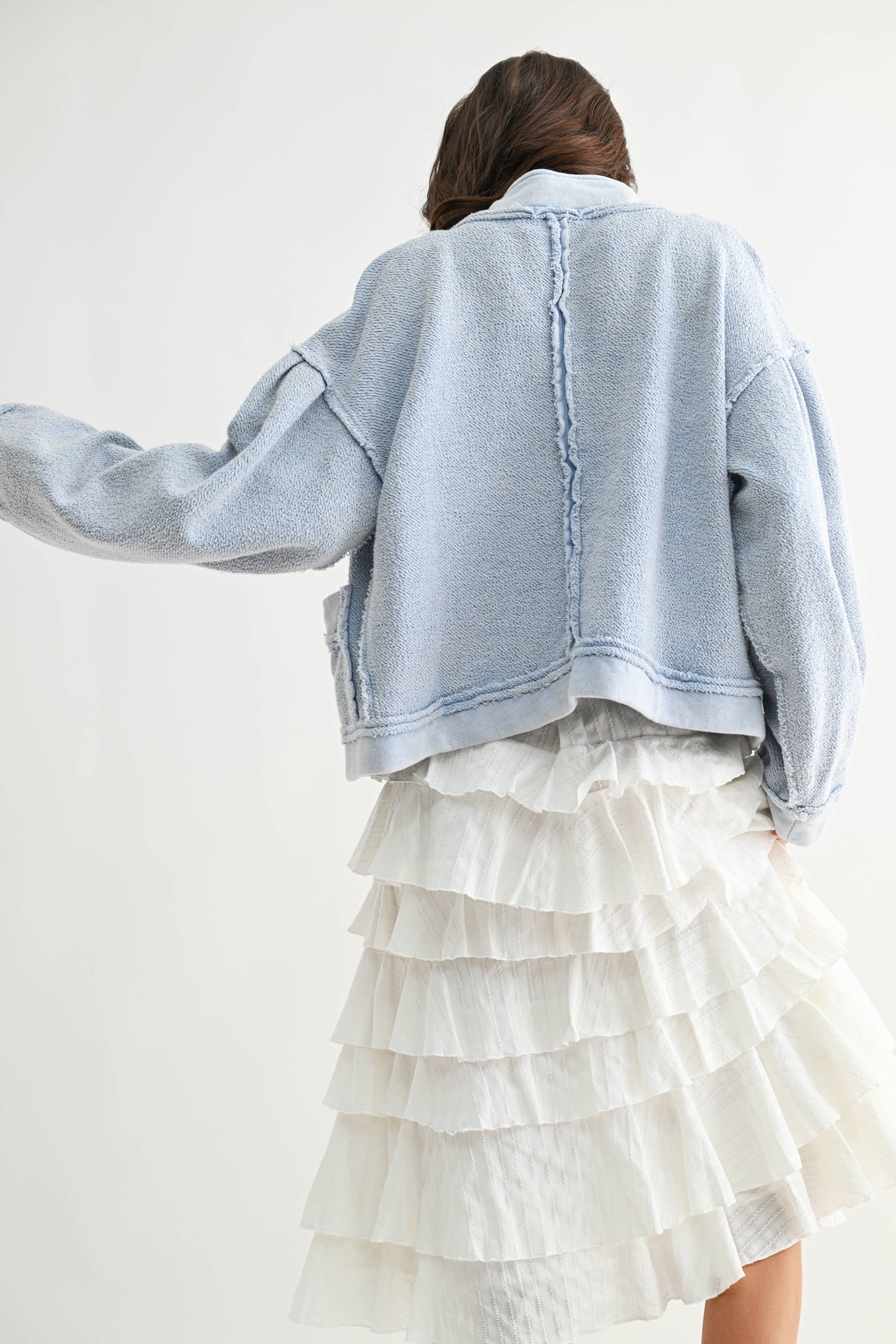 Theo Textured Button Up Jacket