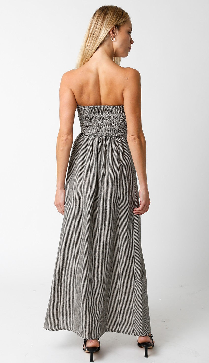 Social Hour Linen Maxi Dress