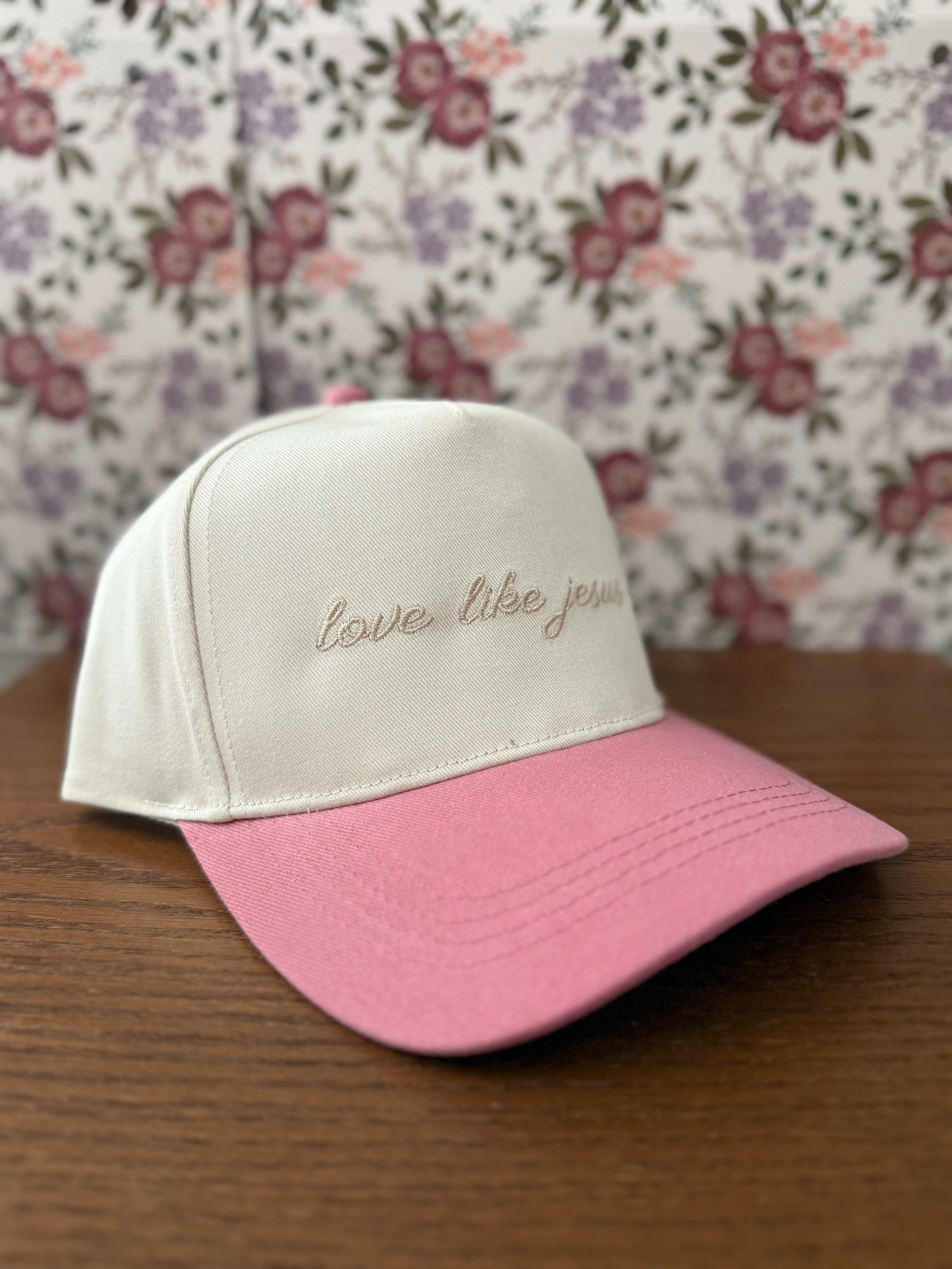 Love Like Jesus Hat in Mauve