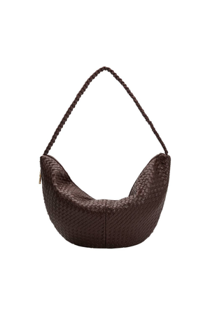 Raquel Espresso Recycled Shoulder Bag