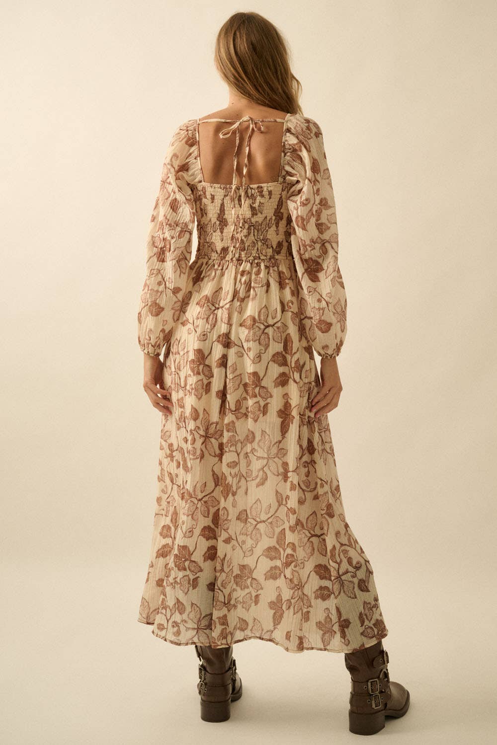 Velvet Bloom Maxi Dress