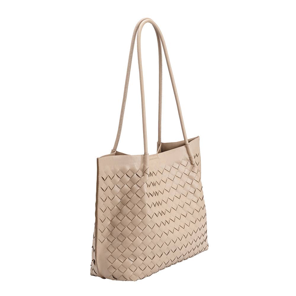 Victoria Taupe Recycled Vegan Tote Bag