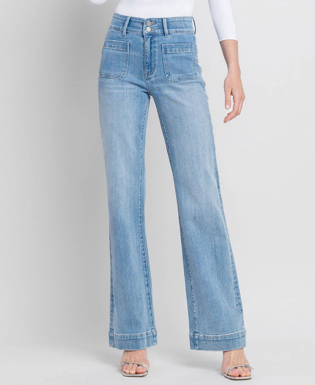 90s Vintage Super High Rise Flare Jeans