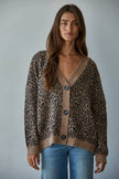 Leonie Animal Print Cardigan