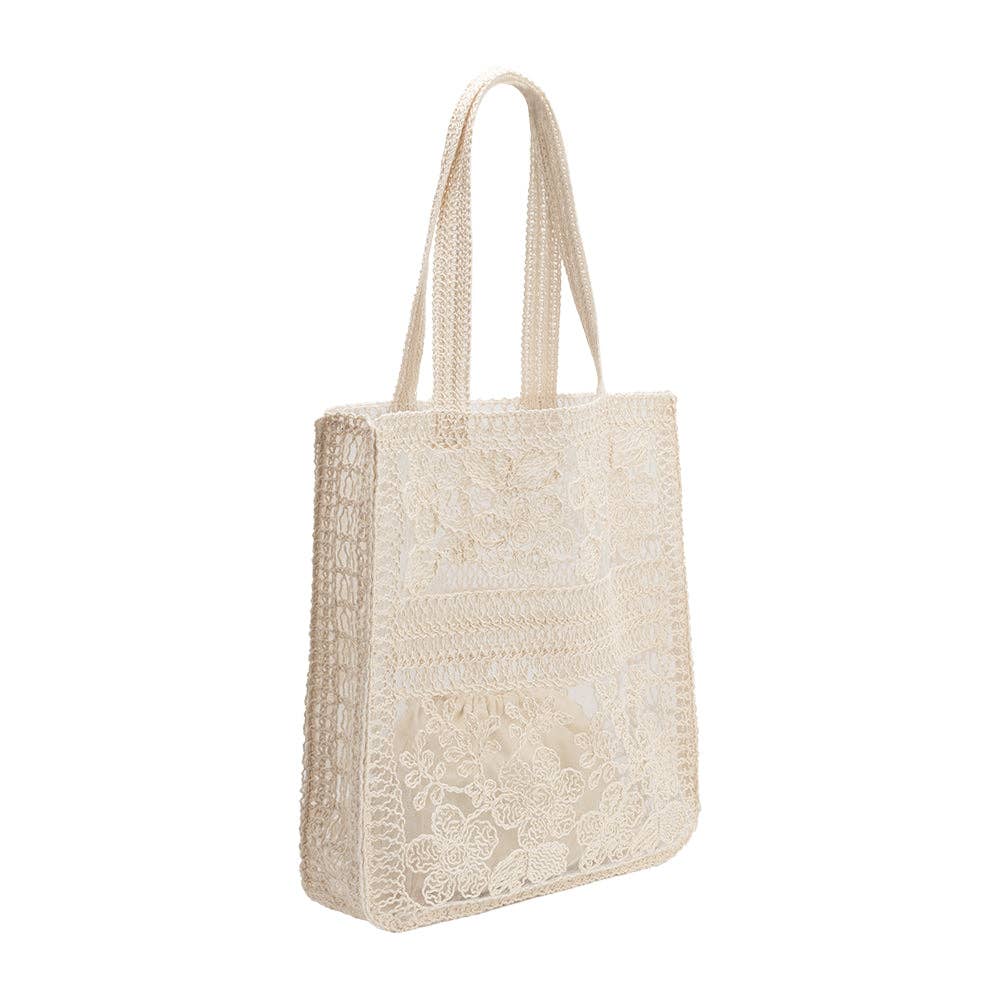 Aire Natural Crochet Tote Bag