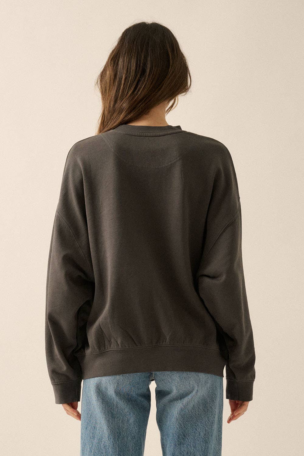 Peace and Quiet Oversized Graphic Sweatshirt