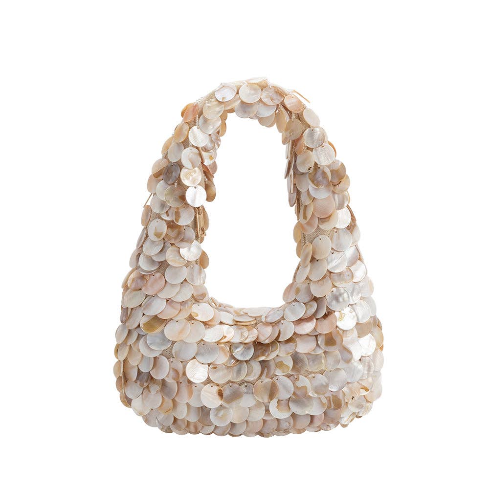 Marina Natural Shell Crossbody Bag