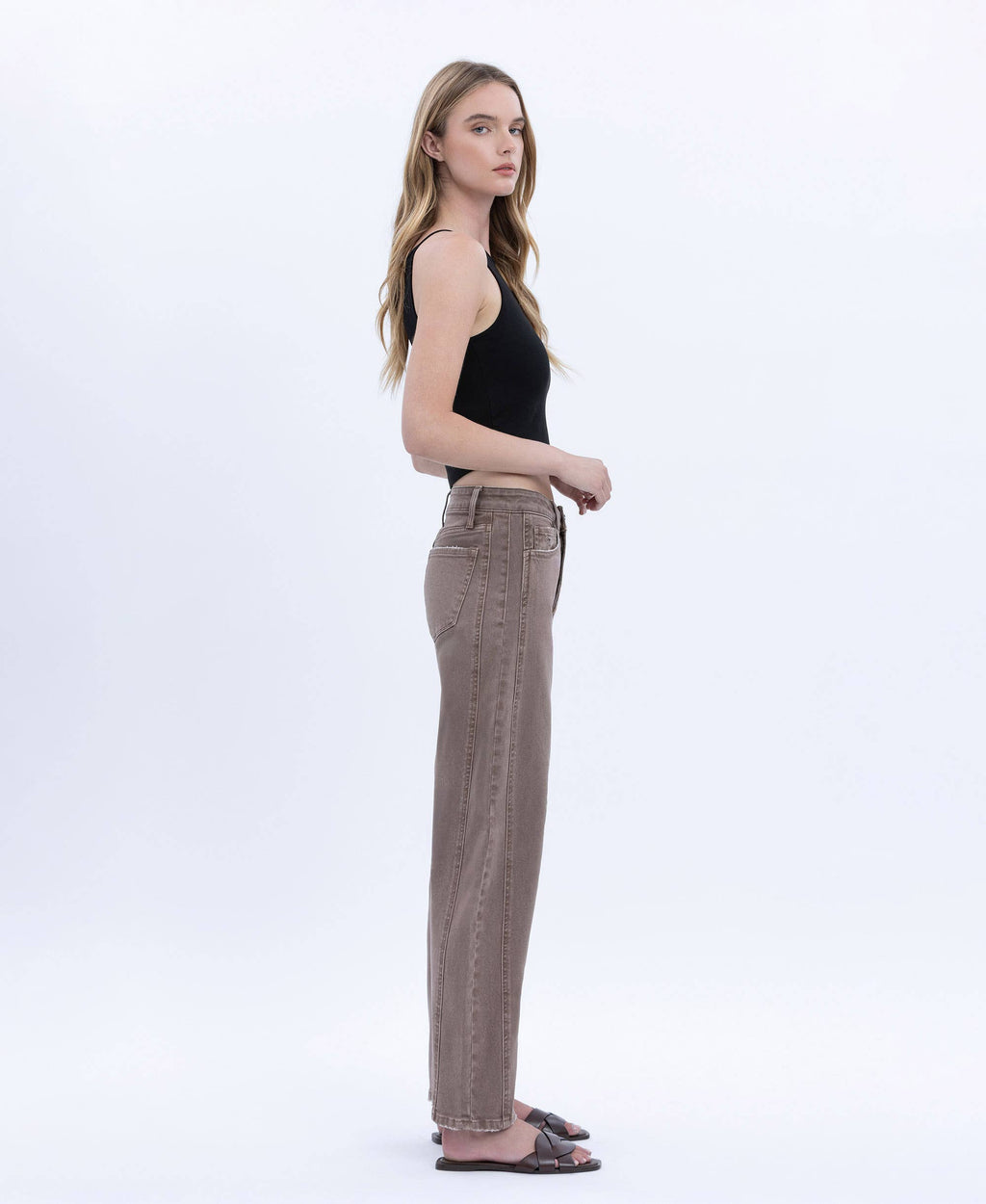 Stonewashed Crop Barrel Jeans