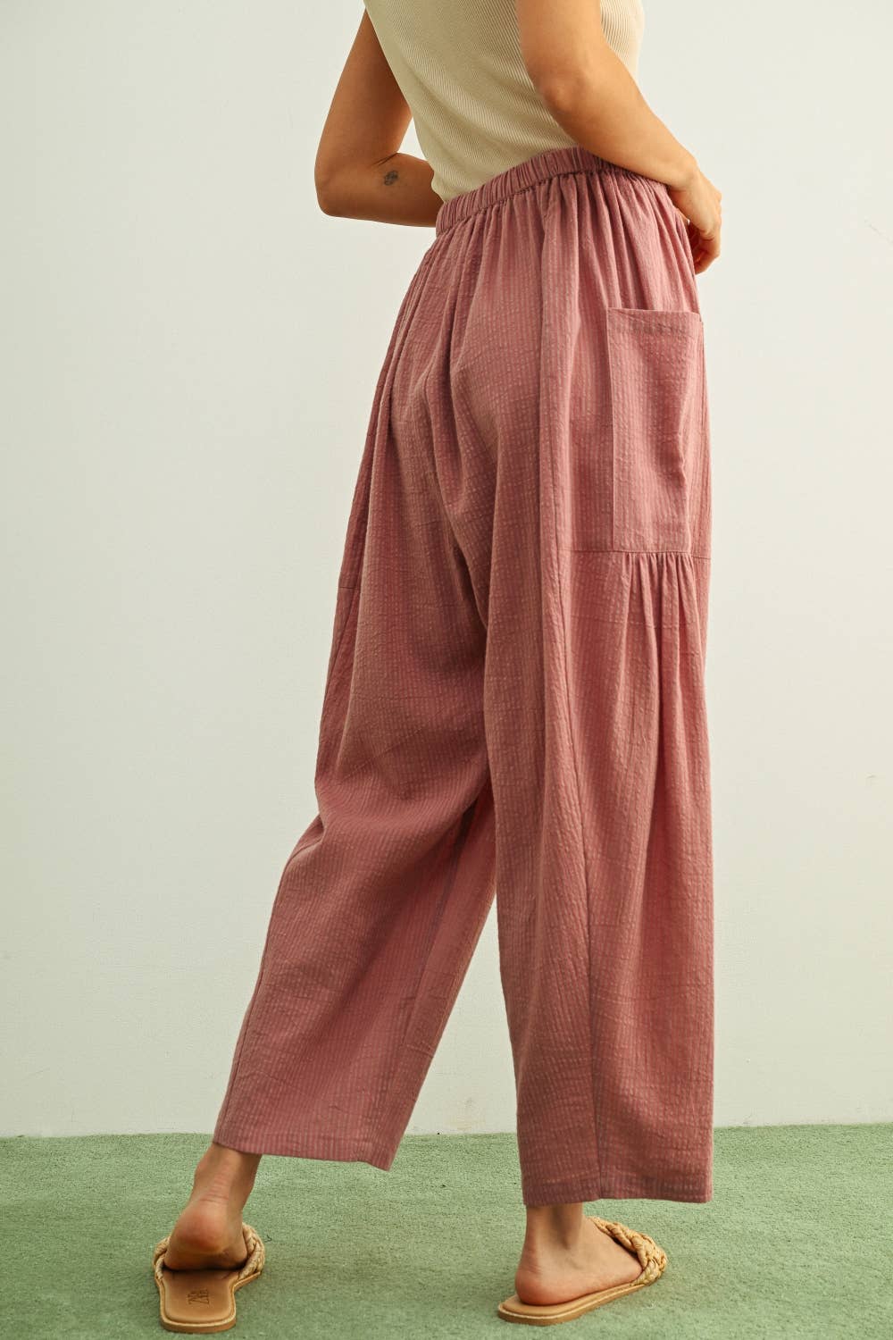 Sierra Pinstriped Relaxed Pants