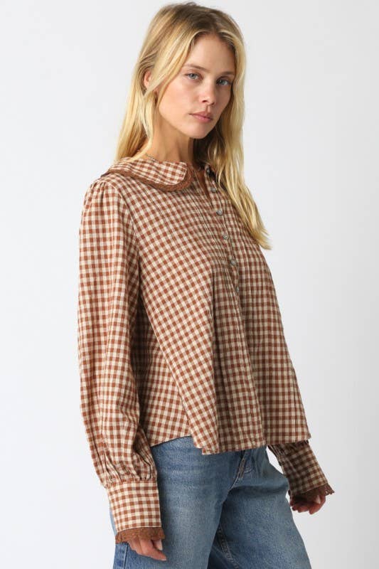 Kayden Gingham Blouse