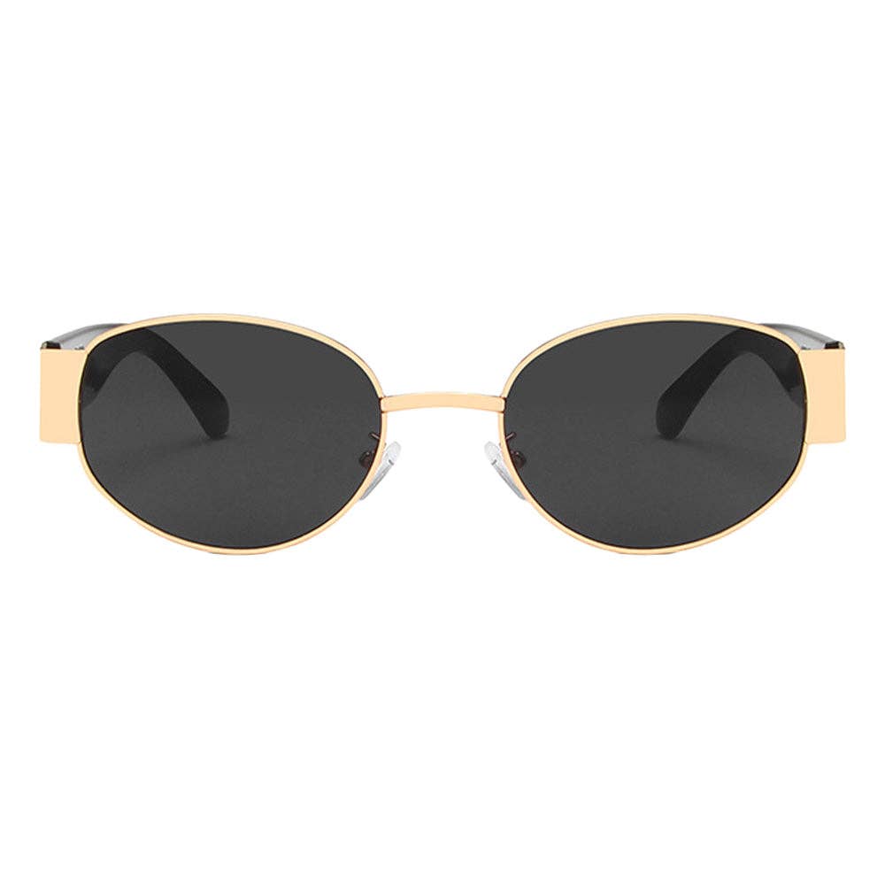 Elliott Polarized Sunglasses in Black/Gold