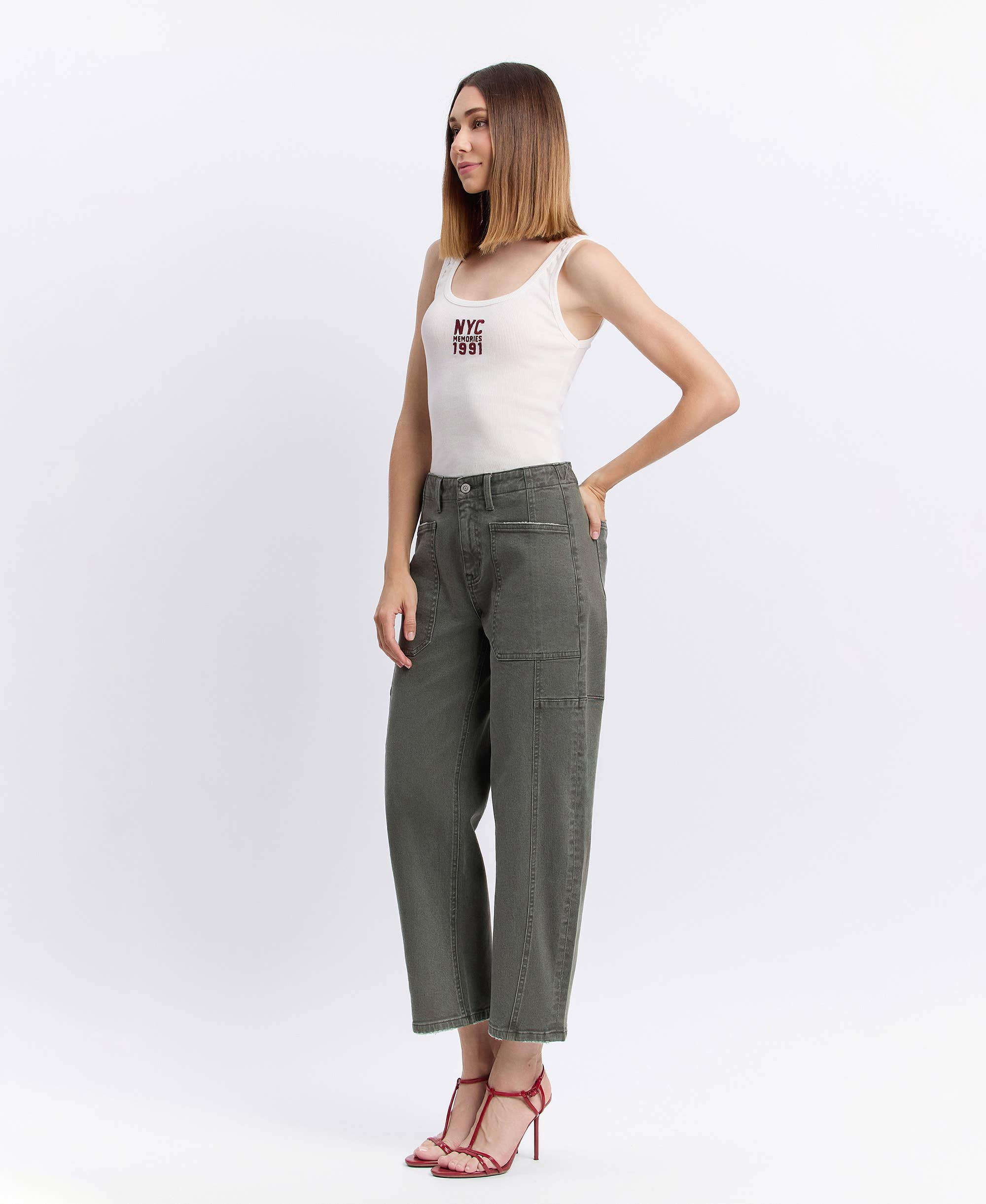 Forest High Rise Barrel Jeans