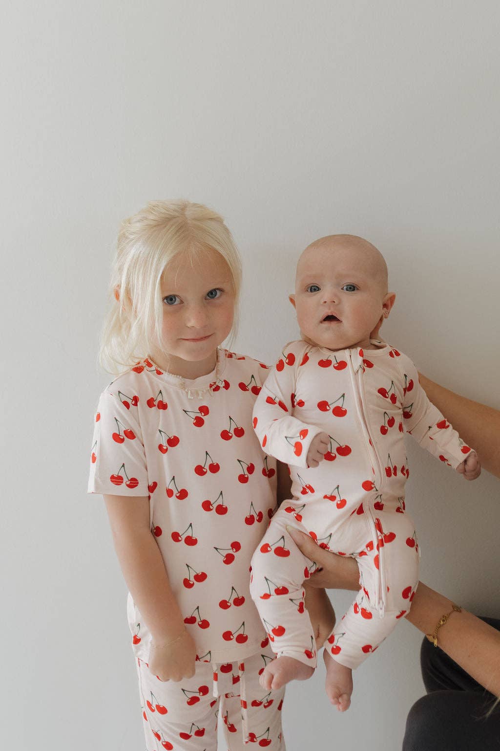 Cherry Orchard Baby Zip Pajamas